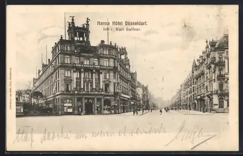 AK Düsseldorf, Hansa Hotel von Karl Salfner