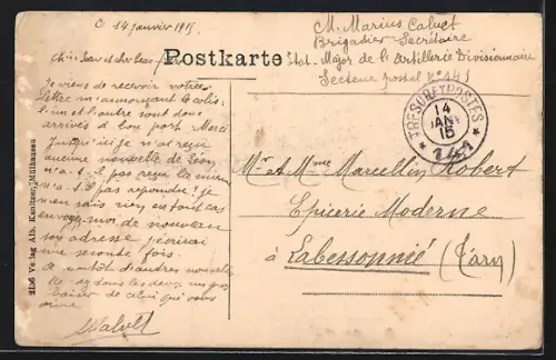 AK Hüsseren-Wesserling, Gasthaus zur Fröhlichkeit, Bahnhof Wesserling, Kirche