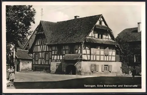 AK Teningen, Ecke Breisacher und Steinstrasse