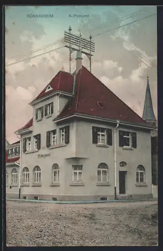 AK Bönnigheim, Blick auf das Königliche Postamt