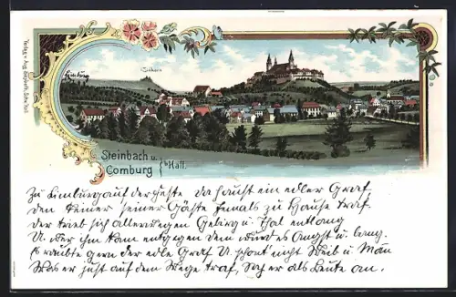 AK Steinbach, mit Comburg, Panorama