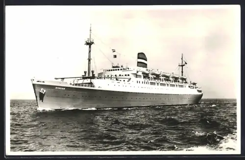 AK Holland Amerika Lijn, Passagierschiff SS Rijndam