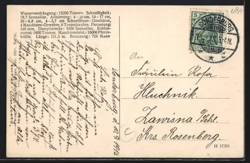 AK Linienschiff SMS Schlesien