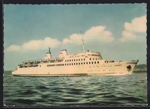 AK Fährschiff Sassnitz auf See