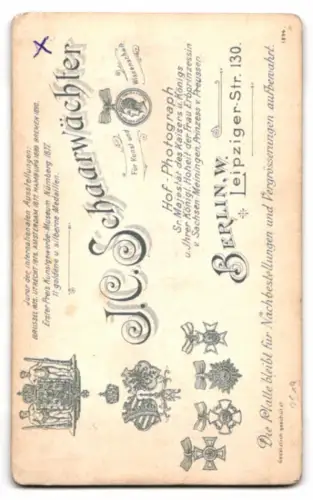 Fotografie J. C. Schaarwächter, Berlin, Leipziger Str. 130, Mutter mit Kind