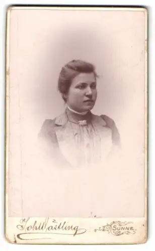Fotografie Joh. Wästling, Sunne, Porträt einer Frau