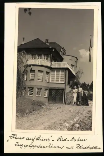 5 Fotografien Ansicht Remagen, Wohnhaus Villa Haus auf Leims des Reiseschriftstellers Karl Kollbach, Privatfotos