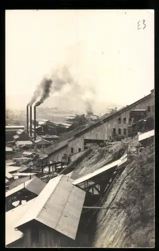 4 Fotografien Ansicht Panda (Katanga), Bergbau Mine, Panorama der Mine