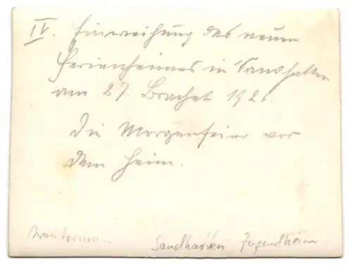 3 Fotografien Ansicht Sandhatten, junge Knaben vor der Jugendherberge, Einweihung der neuen Zimmer 1926