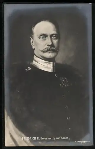 AK Friedrich II. Grossherzog von Baden in Uniform