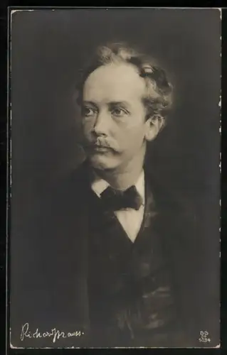 Künstler-AK Portrait des Komponisten Richard Strauss