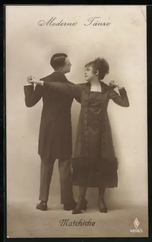 AK Moderne Tänze, Den Matchiche tanzendes Paar