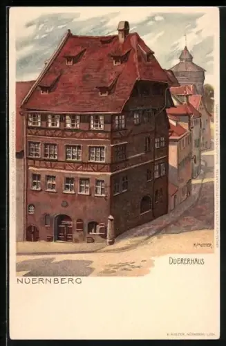 Künstler-AK Karl Mutter: Nürnberg, Dürerhaus