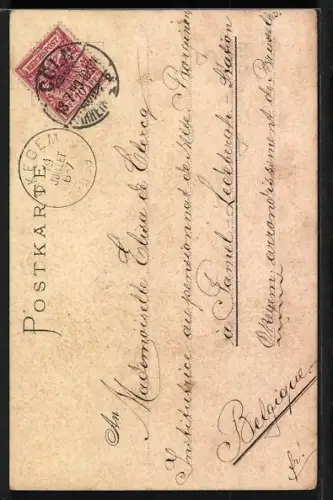 Künstler-AK C.Biese: Mainz, Panorama und Teilansicht