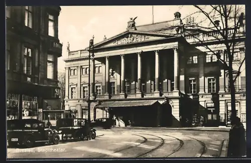 AK Breslau, Partie am Stadttheater