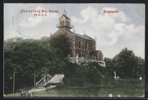 AK Zobtenberg, Partie an der Bergkapelle