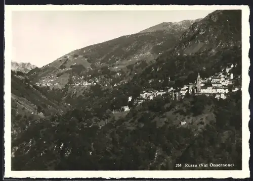 AK Russo /Val Onsernone, Ortsansicht aus der Vogelschau