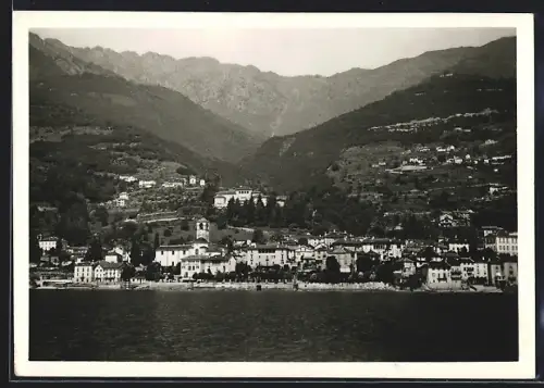 AK Brissago /Lago Maggiore, Ortsansicht vom Wasser aus