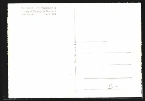 AK Cardada-Colmanicchio, Albergo-Ristorante Rusconi