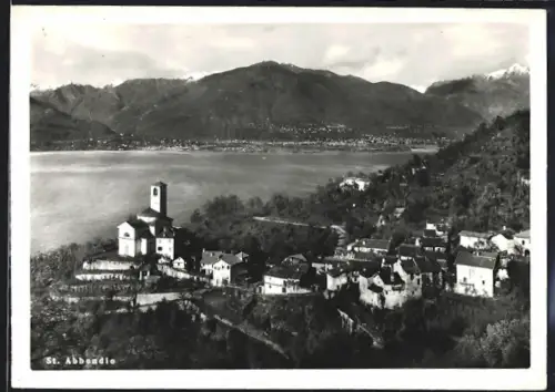 AK St. Abbondio, Ortsansicht aus der Vogelschau