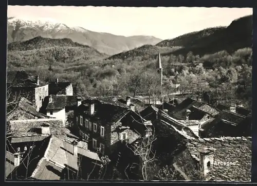 AK Arcegno, Ortspartie aus der Vogelschau