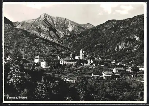 AK Contra-sur-Tenero, Ortspartie im Gebirge