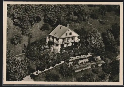 AK Cademario, Kurhaus Belsito, Fliegeraufnahme