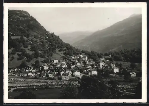 AK Chironico, Ortsansicht aus der Vogelschau