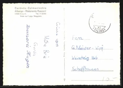 AK Cardada-Colmanicchio, Albergo-Ristorante Rusconi