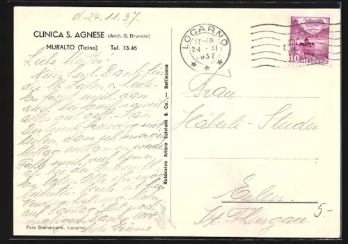AK Muralto /Ticino, Clinica S. Agnese
