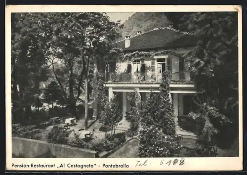 AK Pontebrolla b. Locarno, Pension-Restaurant Al Castagneto