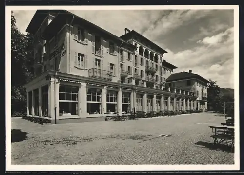 AK Brissago /Tessin, Ferienheim des. Schweiz. Eisenbahner Verbandes