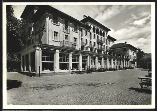 AK Brissago, Ansicht vom Hotel Brenscino