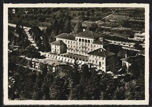AK Brissago, Hôtel Brenscino, Fliegeraufnahme