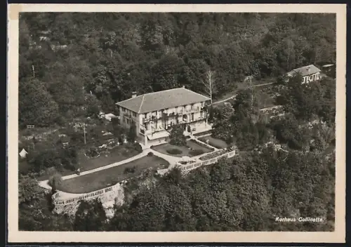 AK Ascona, Kurhaus Collinetta aus der Vogelschau
