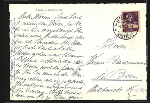 AK Cademario, Kurhaus Cademario