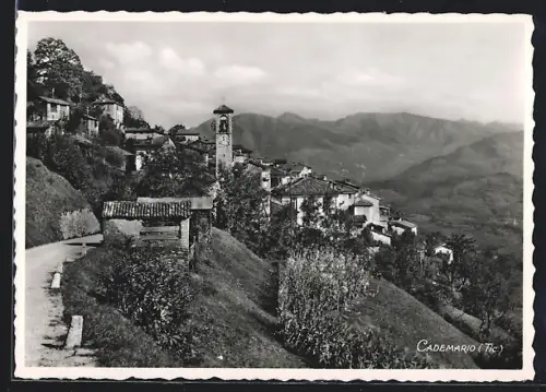 AK Cademario /Tic., Ortsansicht aus der Vogelschau