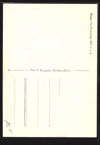 AK Russo /Val Onsernone, Blick zur Kirche