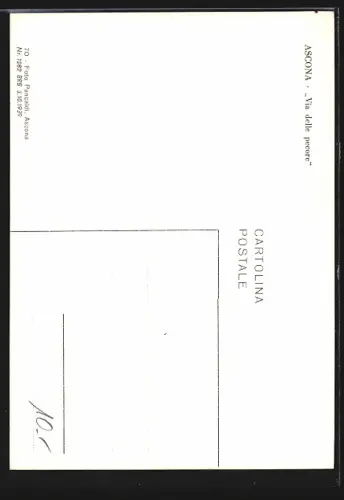 AK Ascona, Ortspartie an der Kirche