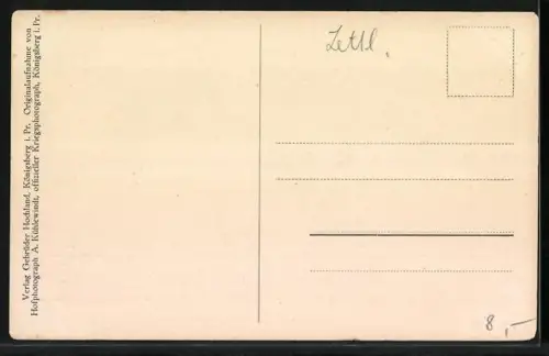 AK Libau, Vom östlichen Kriegsschauplatz