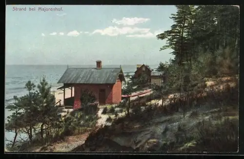 AK Majorenhof, Partie am Strand