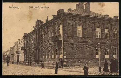 AK Dünaburg, Partie am Mädchen-Gymnasium