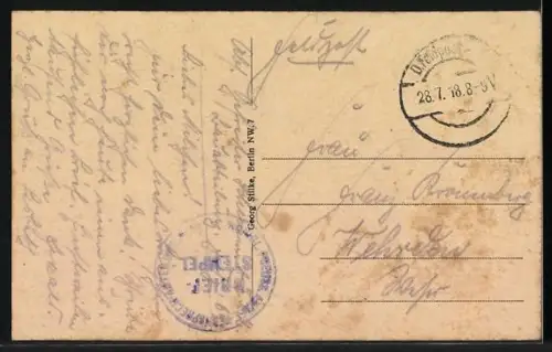 AK Dünaburg, Partie am Mädchen-Gymnasium