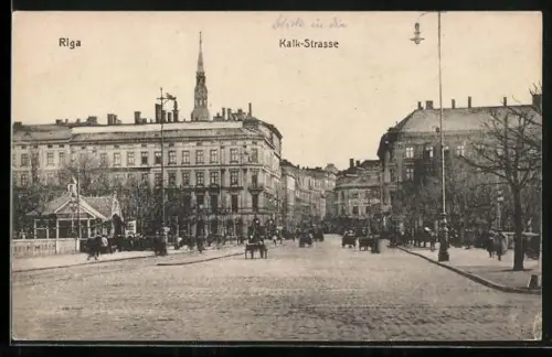 AK Riga, Geschäftshäuser in der Kalk-Strasse