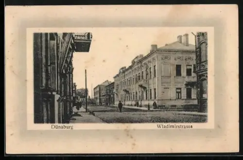 AK Dünaburg, Partie in der Wladimierstrasse