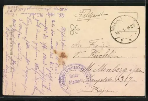 AK Dünaburg, Partie in der Wladimierstrasse