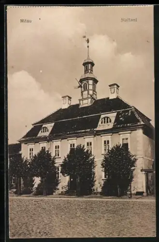 AK Mitau, Blick auf das Stadtamt