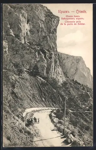 AK Baidar /Crimée, Chaussée prés de la porte de Baidar