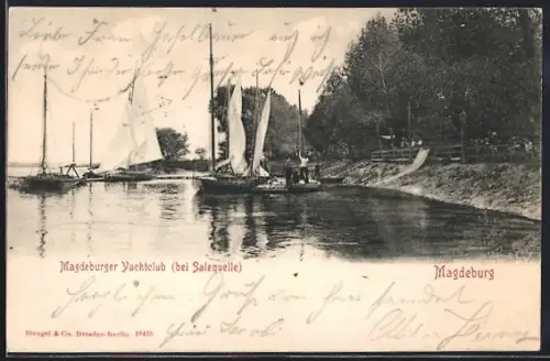 AK Magdeburg, Magdeburger Yachtclub bei Salzquelle