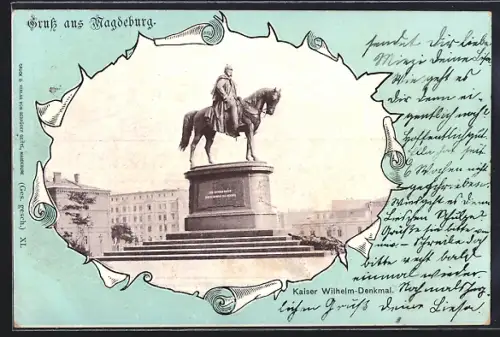 AK Magdeburg, Kaiser Wilhelm-Denkmal